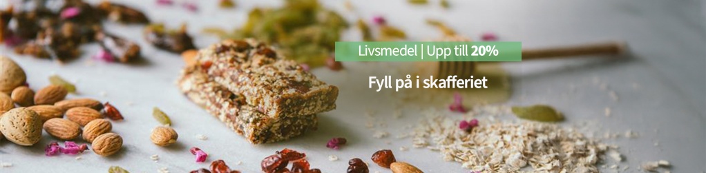 Livsmedel  upp till 20 %